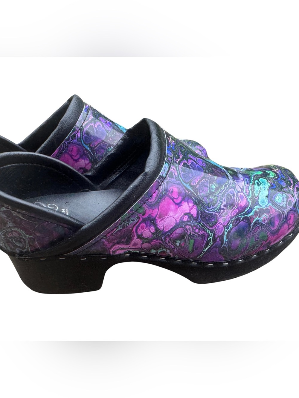 C&C Sweden Out of this Swirl Slip Resistant Slip-On Clogs - Women